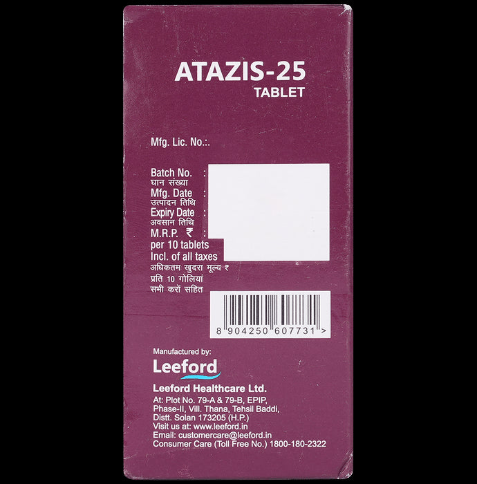 Atazis 25mg Tablet