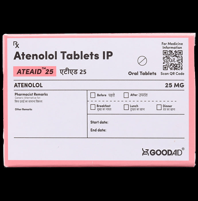 Ateaid 25 Tablet - Classic Derma