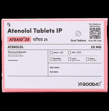 Ateaid 25 Tablet - Classic Derma