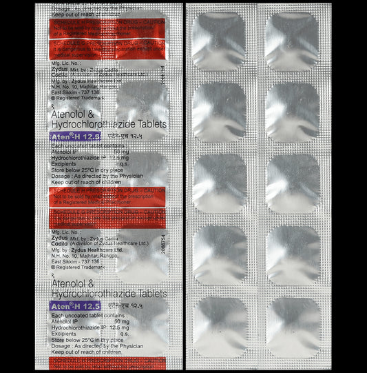 Aten-H 12.5 Tablet - Classic Derma