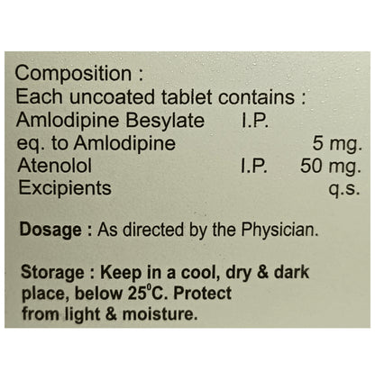 Atenopin AT 5mg/50mg Tablet
