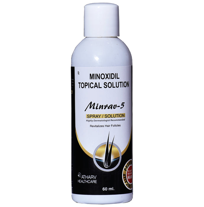 Atharv Healthcare Minrav 5 Minoxidil 5% Topical Solution