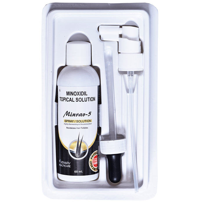 Atharv Healthcare Minrav 5 Minoxidil 5% Topical Solution