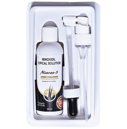 Atharv Healthcare Minrav 5 Minoxidil 5% Topical Solution