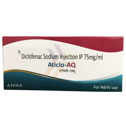 Aticlo AQ 75mg Injection - Classic Derma
