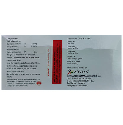 Aticlo AQ 75mg Injection