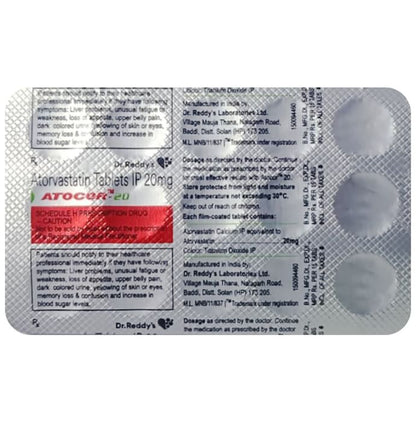 Atocor 20 Tablet - Classic Derma