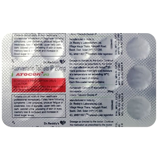 Atocor 20 Tablet - Classic Derma