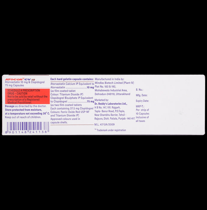 Atocor-CV 10 Capsule