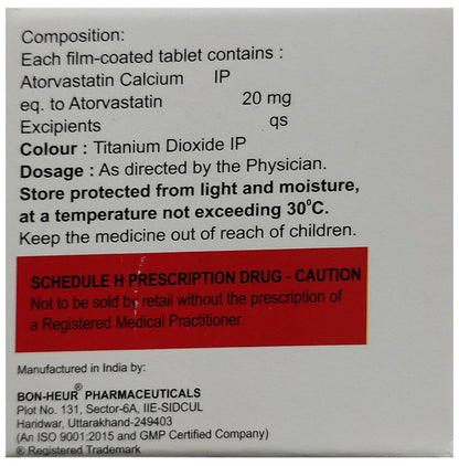Atorcaid 20 Tablet