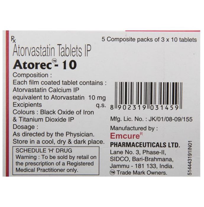 Atorec 10 Tablet