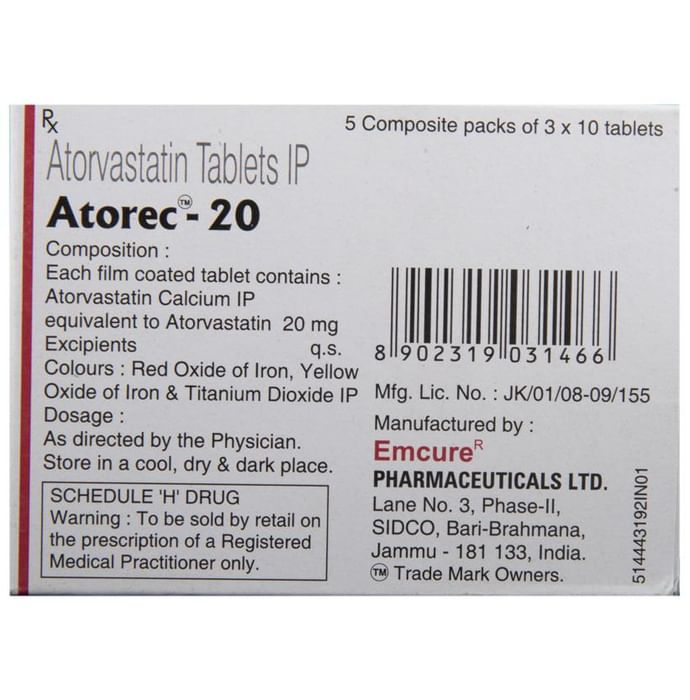 Atorec 20 Tablet
