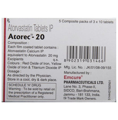 Atorec 20 Tablet