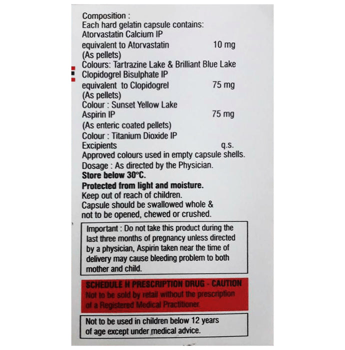 Atorec Gold 75mg/10mg/75mg Capsule