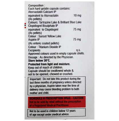 Atorec Gold 75mg/10mg/75mg Capsule