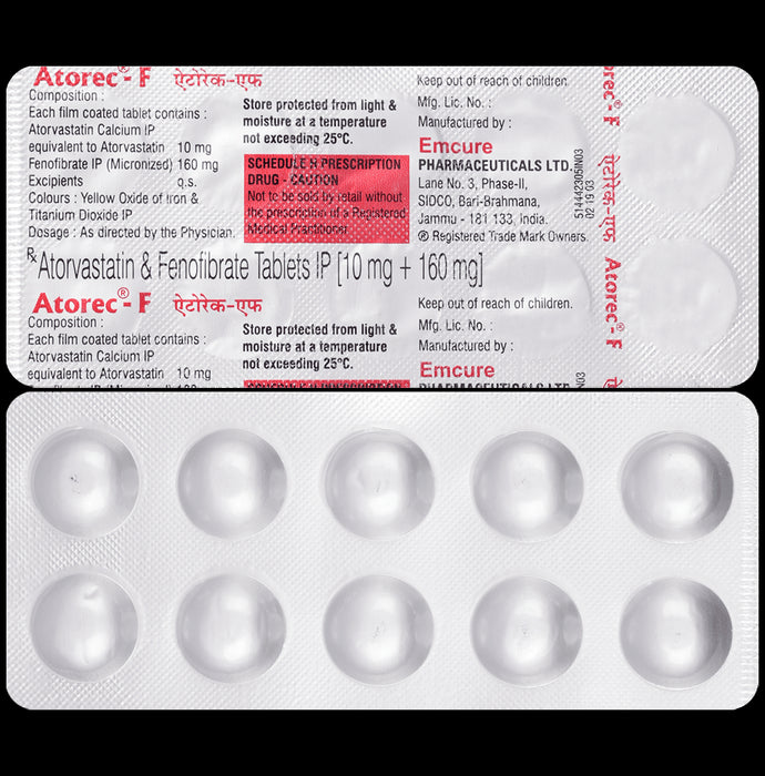 Atorec-F Tablet - Classic Derma