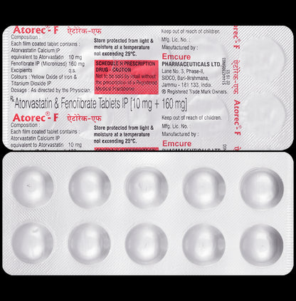 Atorec-F Tablet - Classic Derma