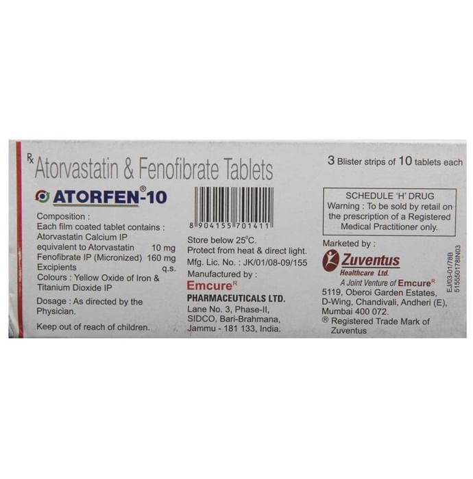 Atorfen 10 Tablet