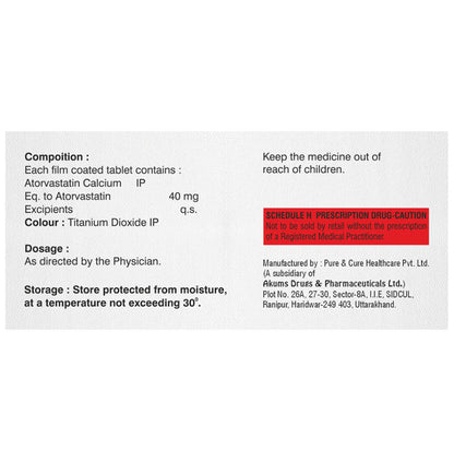 Atorfib 40mg Tablet