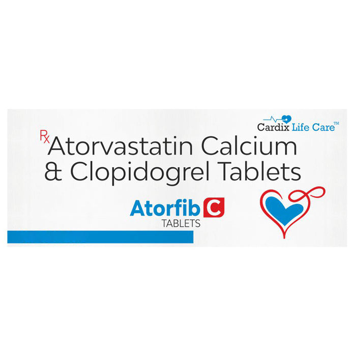Atorfib C 10mg/75mg Tablet - Classic Derma