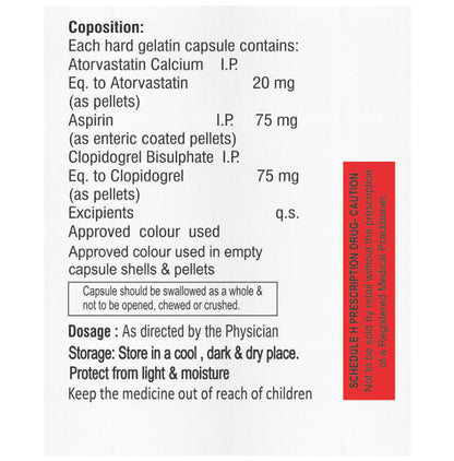 Atorfib Gold 75mg/20mg/75mg Capsule