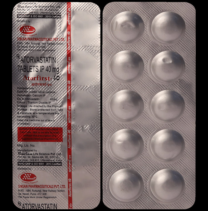 Atorfirst 40 Tablet - Classic Derma