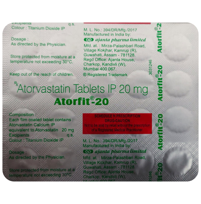 Atorfit 20 Tablet