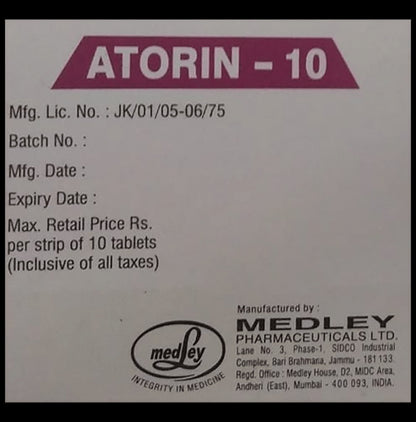 Atorin 10 Tablet