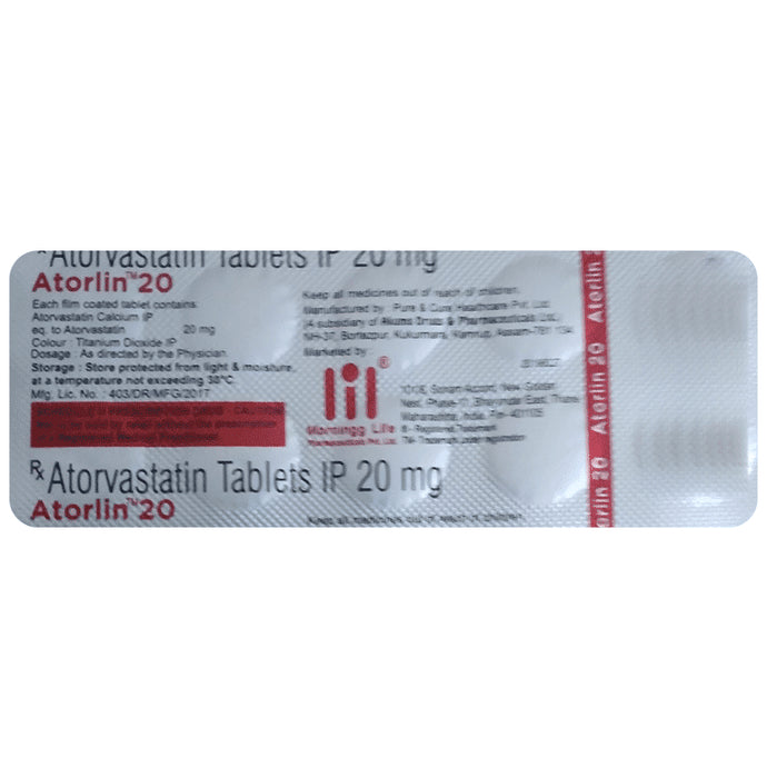 Atorlin 20 Tablet