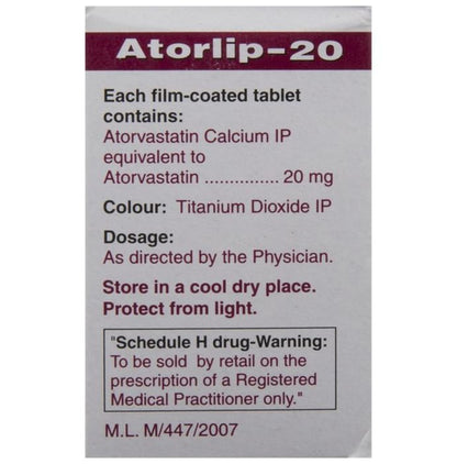Atorlip 20 Tablet