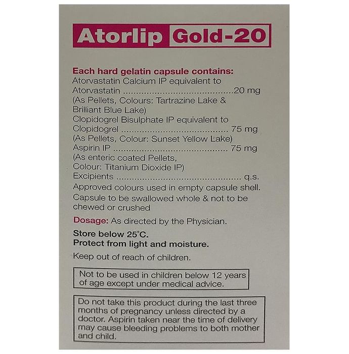 Atorlip Gold 20 Capsule