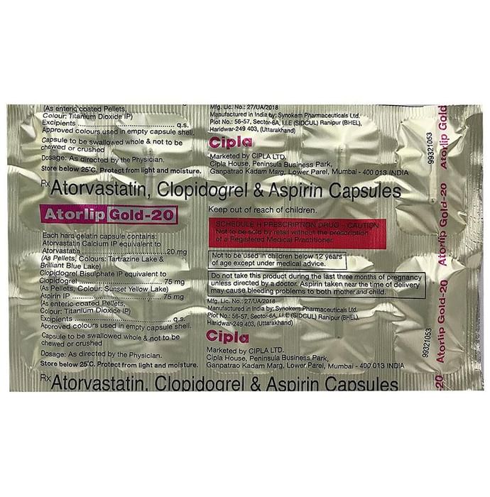 Atorlip Gold 20 Capsule