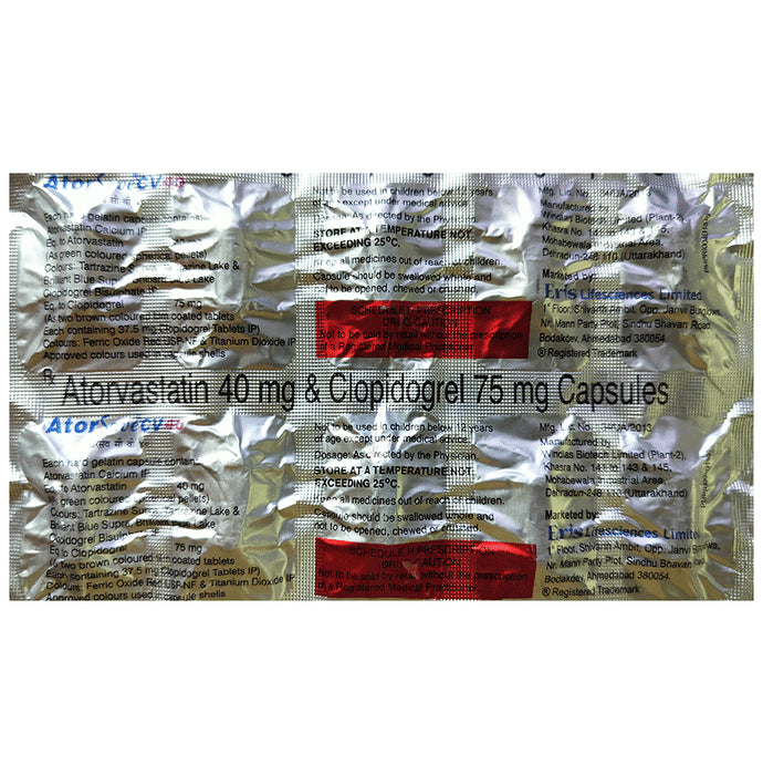 Atorsave CV 40mg/75mg Capsule - Classic Derma
