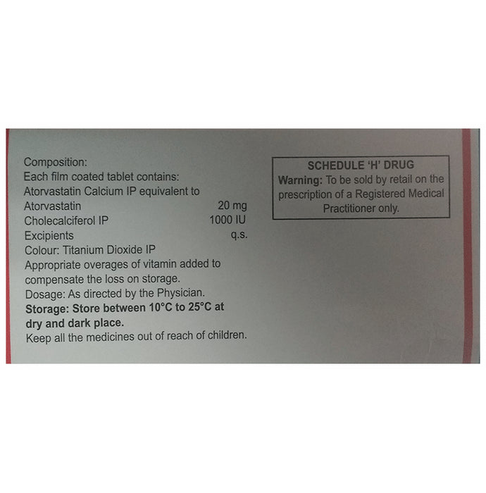 Atorsave D 20 Tablet