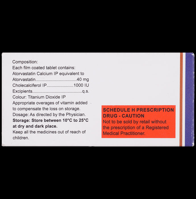 Atorsave D 40 Tablet