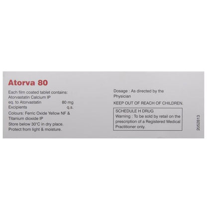Atorva 80 Tablet