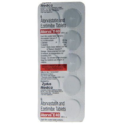 Atorva E 40 Tablet