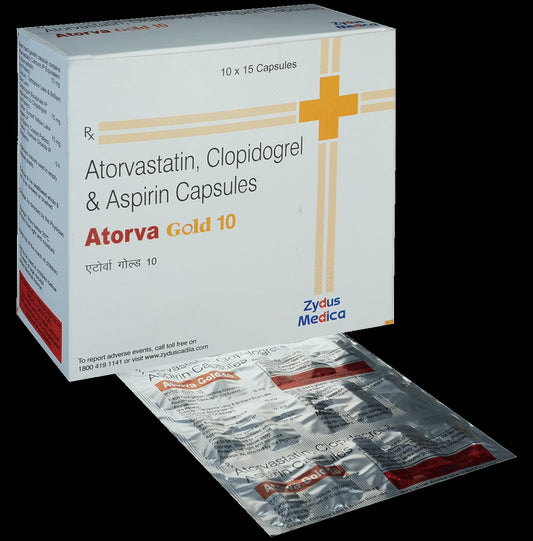 Atorva Gold 10 Capsule - Classic Derma
