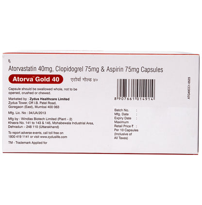 Atorva Gold 40 Capsule