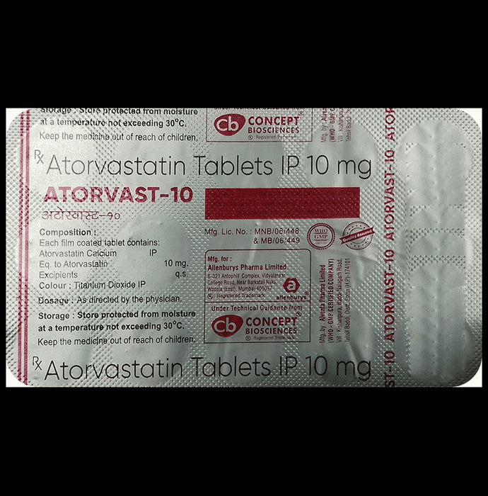 Atorvast 10 Tablet