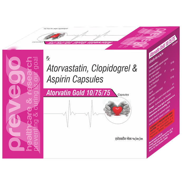 Atorvatin Gold 10/75/75 Capsule - Classic Derma