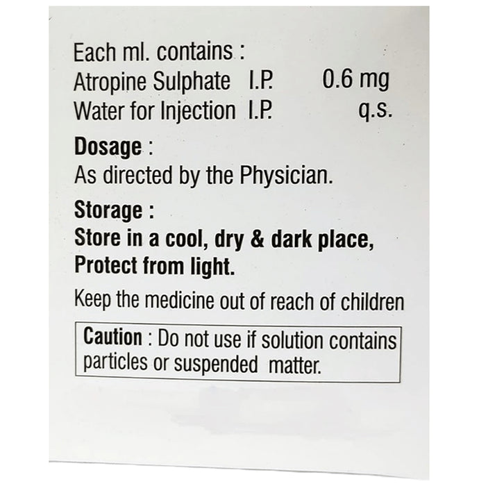 Atropine Sulphate Injection