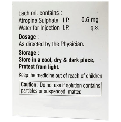 Atropine Sulphate Injection