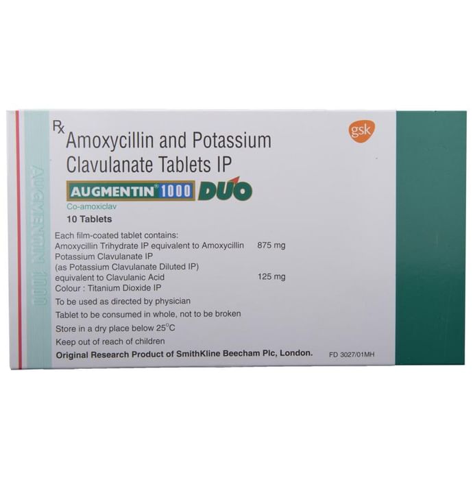 Augmentin 1000 Duo Tablet