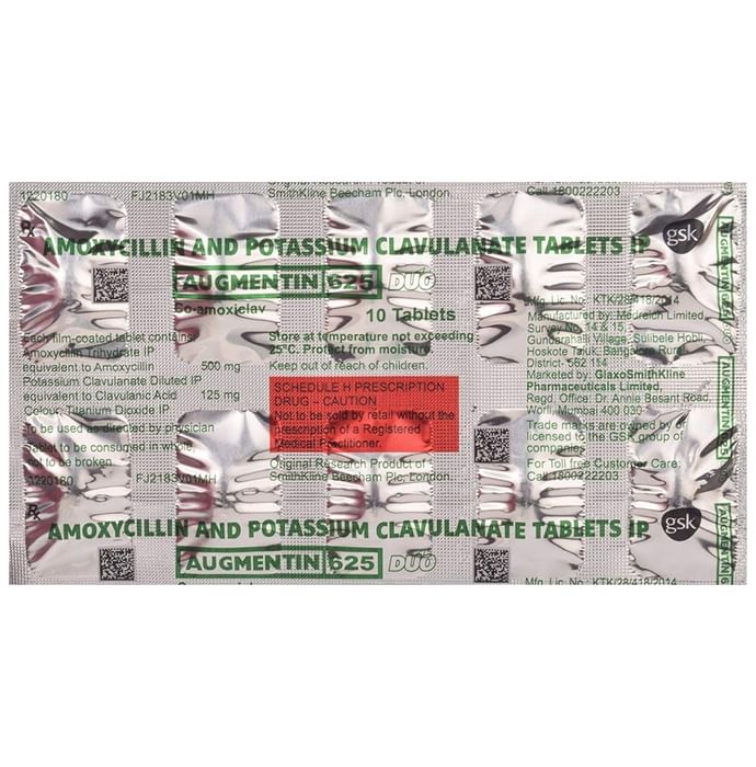 Augmentin 625 Duo Tablet
