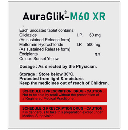 Auraglik-M60 XR Tablet SR