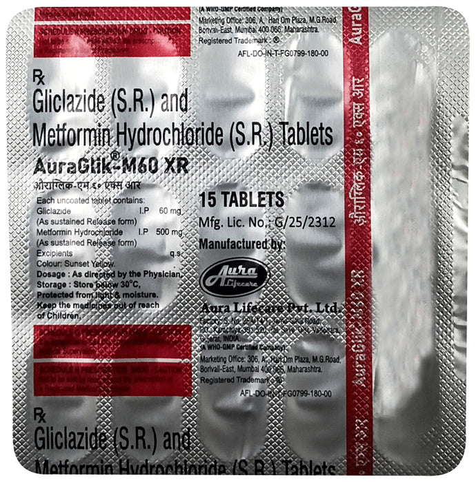 Auraglik-M60 XR Tablet SR