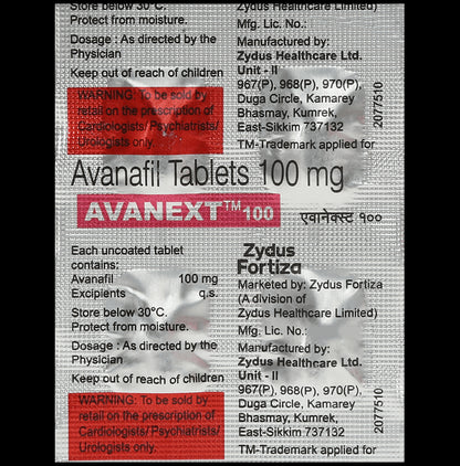 Avanext 100mg Tablet