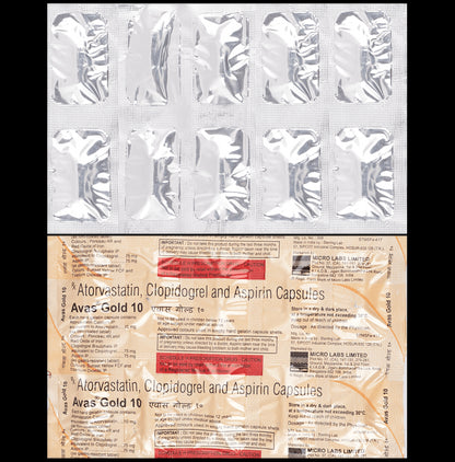 Avas Gold 75mg/10mg/75mg Capsule - Classic Derma