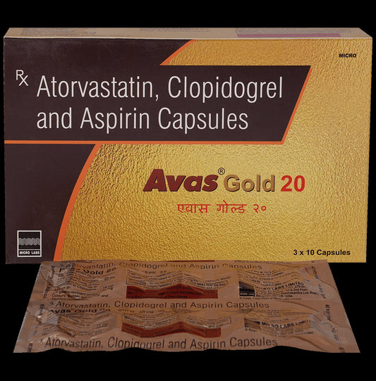 Avas Gold 75mg/20mg/75mg Capsule - Classic Derma